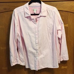 Croft & Barrow woman size 1X button up shirt